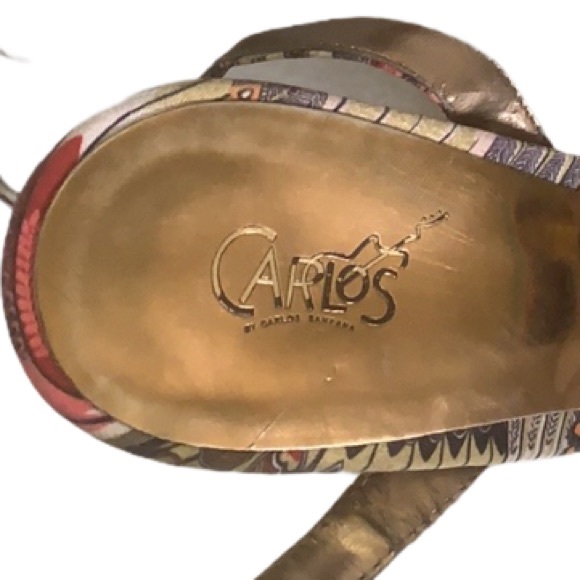 Carlos Santana Cork Platform Heels Sz 10-10.5 - Picture 6 of 7